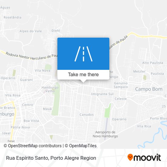 Rua Espírito Santo map