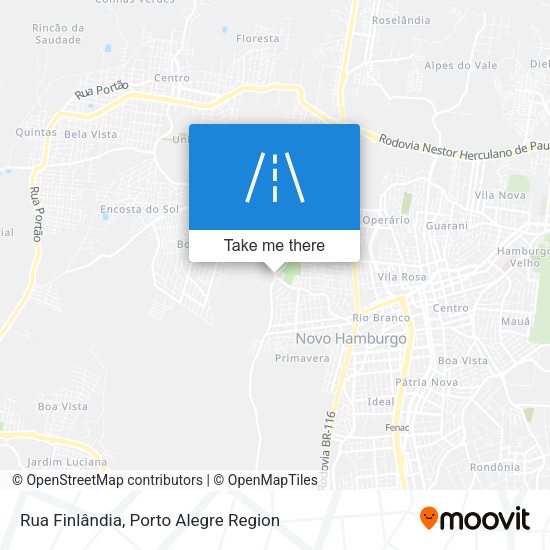 Rua Finlândia map