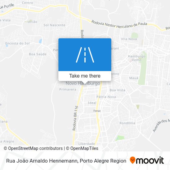 Rua João Arnaldo Hennemann map