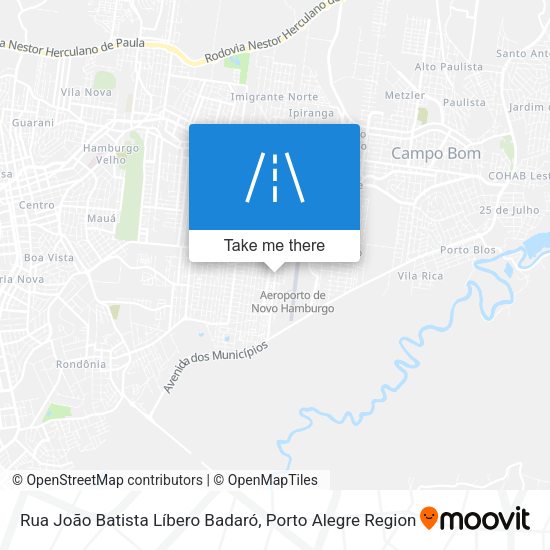 Rua João Batista Líbero Badaró map