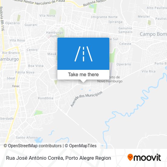 Rua José Antônio Corrêa map