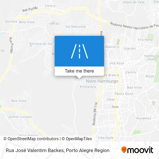Rua José Valentim Backes map