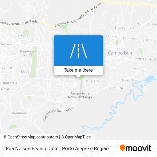 Rua Nelson Ervínio Dieter map