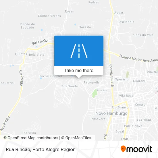 Rua Rincão map