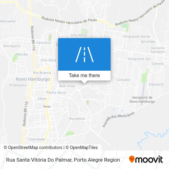 Rua Santa Vitória Do Palmar map