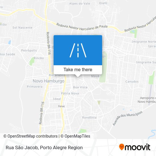 Rua São Jacob map