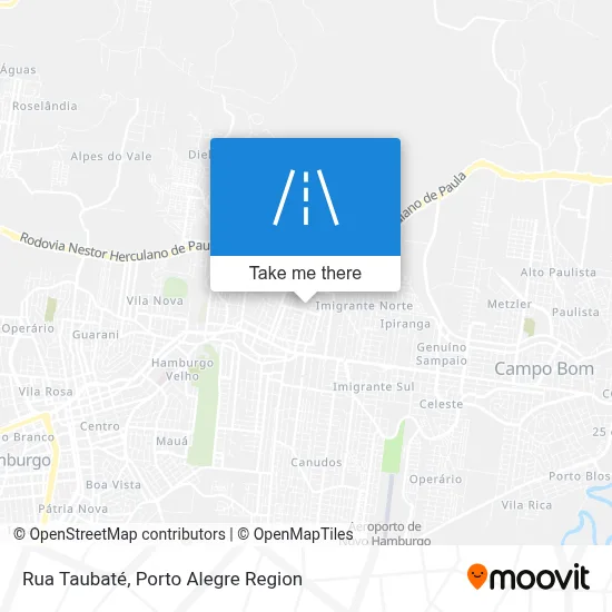 Rua Taubaté map