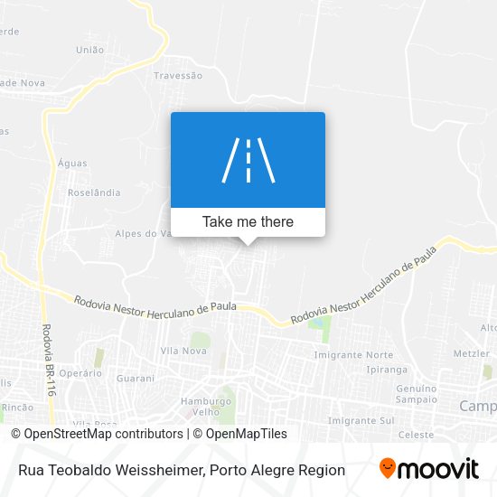 Rua Teobaldo Weissheimer map