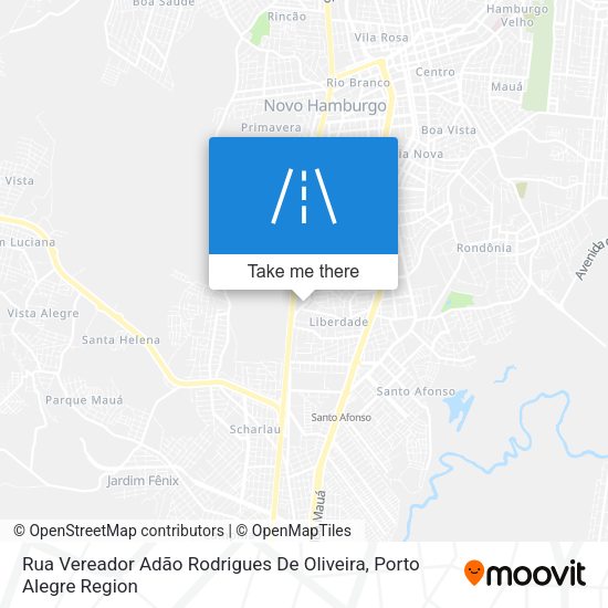 Rua Vereador Adão Rodrigues De Oliveira map