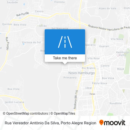 Rua Vereador Antônio Da Silva map