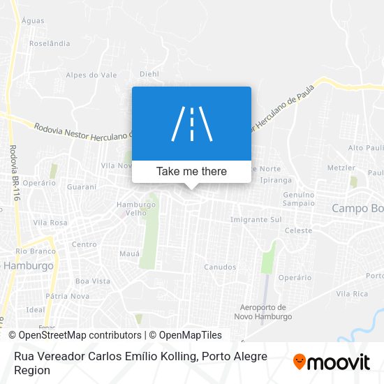 Rua Vereador Carlos Emílio Kolling map