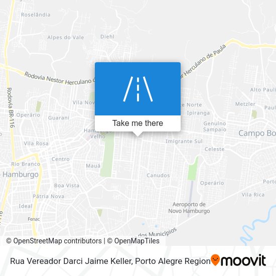 Rua Vereador Darci Jaime Keller map