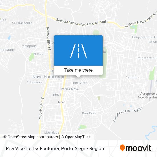 Rua Vicente Da Fontoura map