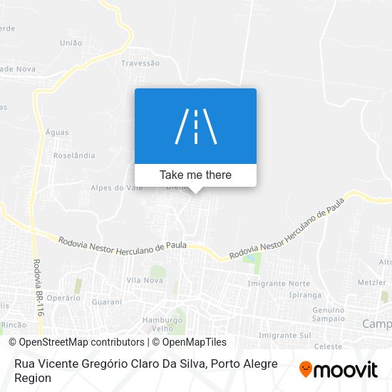 Rua Vicente Gregório Claro Da Silva map