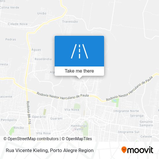 Rua Vicente Kieling map
