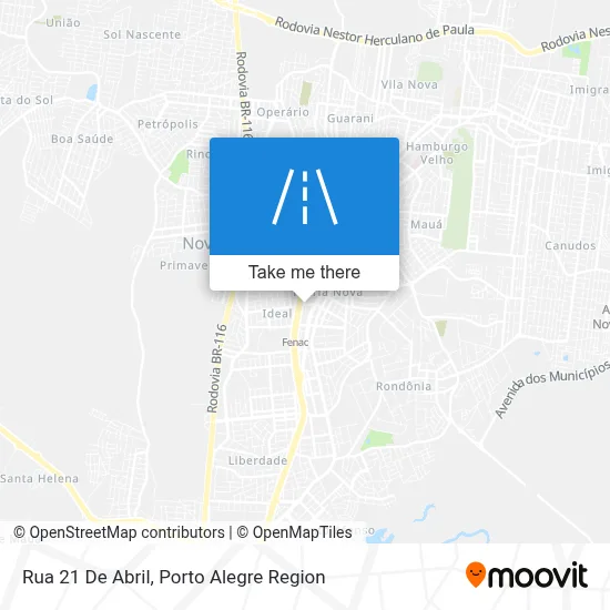 Rua 21 De Abril map