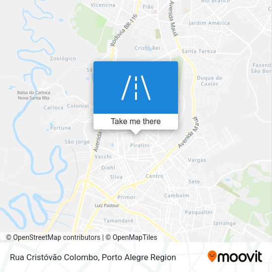 Rua Cristóvão Colombo map