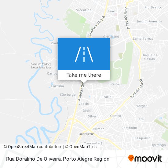 Mapa Rua Doralino De Oliveira