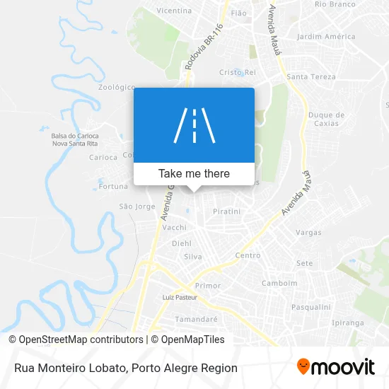 Rua Monteiro Lobato map