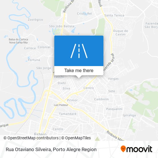 Mapa Rua Otaviano Silveira