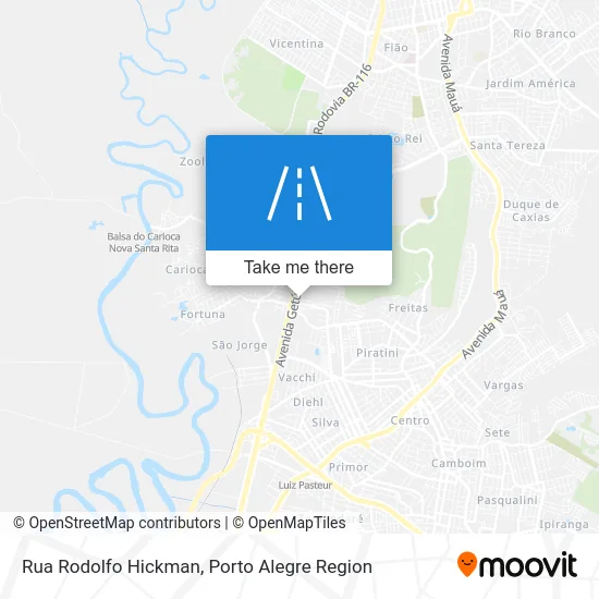 Rua Rodolfo Hickman map
