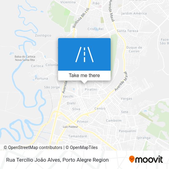 Rua Tercílio João Alves map