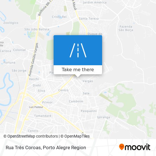 Rua Três Coroas map