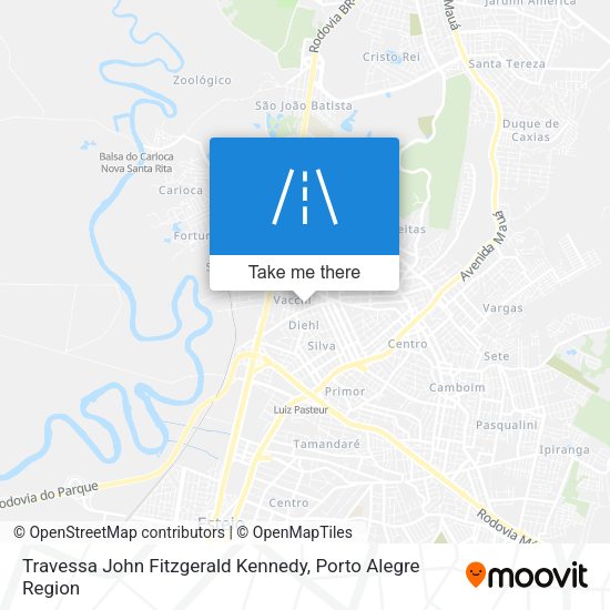 Travessa John Fitzgerald Kennedy map