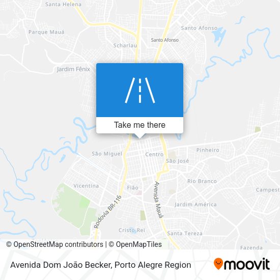Avenida Dom João Becker map