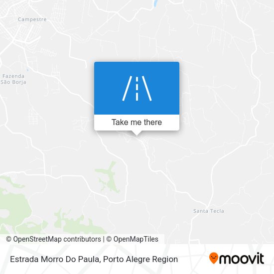 Estrada Morro Do Paula map