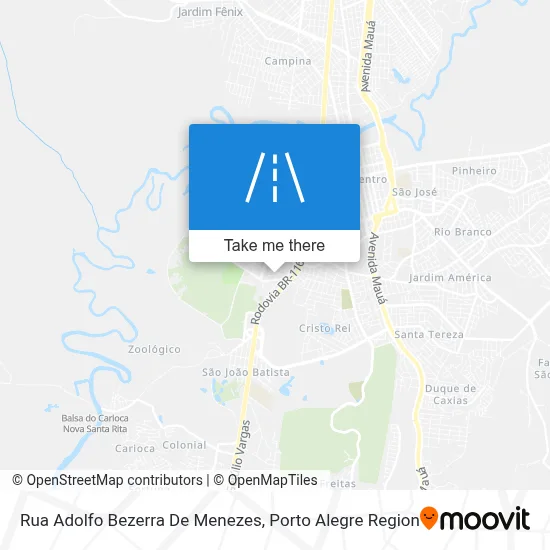 Rua Adolfo Bezerra De Menezes map