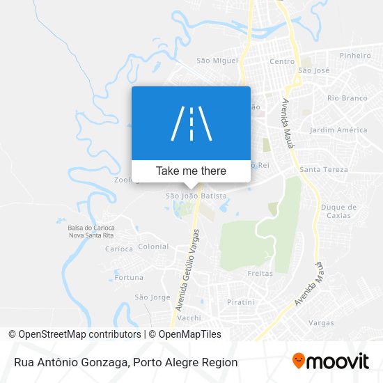 Rua Antônio Gonzaga map