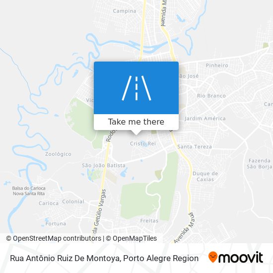 Rua Antônio Ruiz De Montoya map