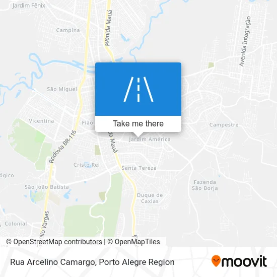 Rua Arcelino Camargo map