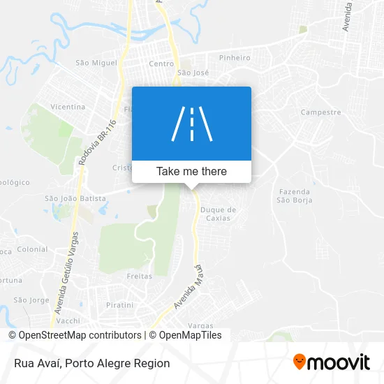 Rua Avaí map