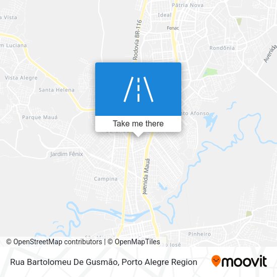 Rua Bartolomeu De Gusmão map