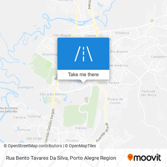 Mapa Rua Bento Tavares Da Silva