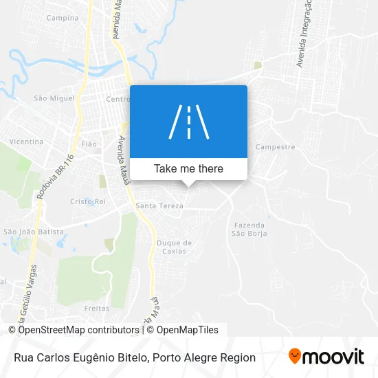 Rua Carlos Eugênio Bitelo map