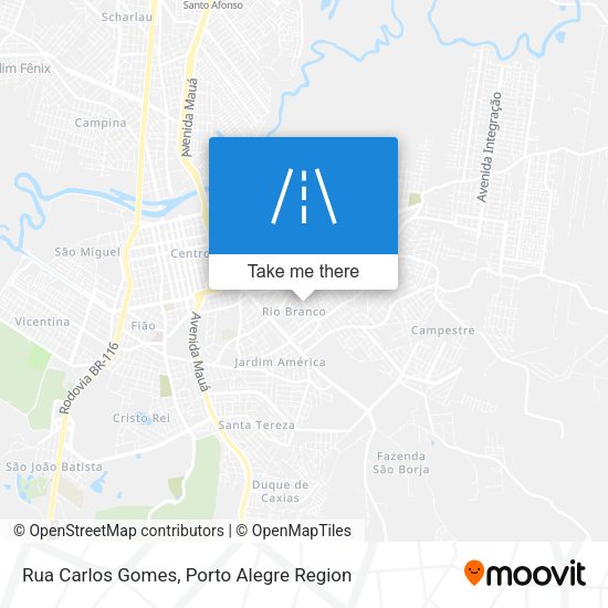 Rua Carlos Gomes map