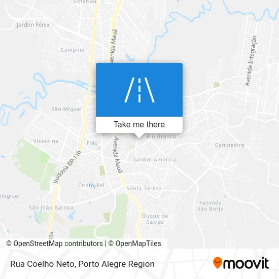 Rua Coelho Neto map