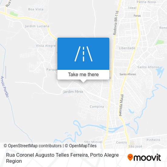 Rua Coronel Augusto Telles Ferreira map