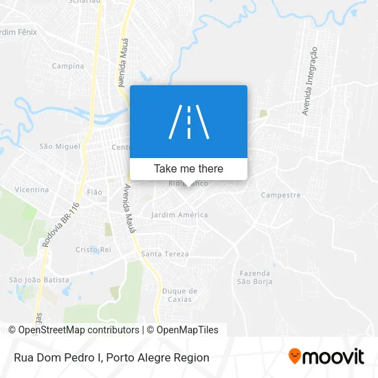 Rua Dom Pedro I map