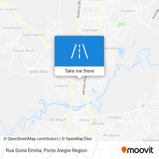 Rua Dona Emília map