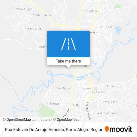 Rua Estevan De Araújo Almeida map