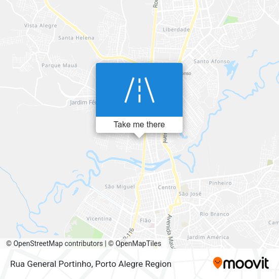 Rua General Portinho map