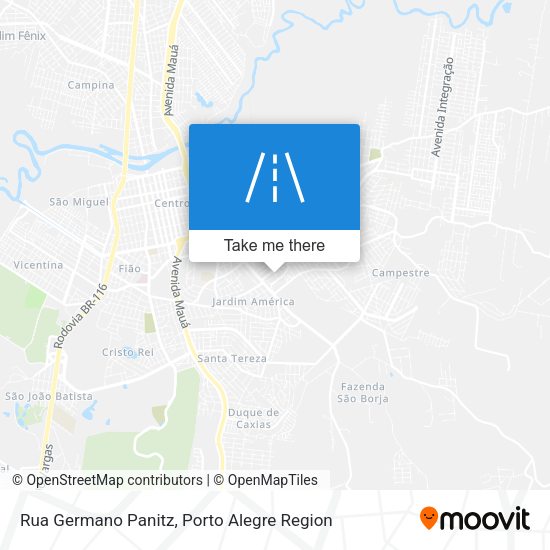Rua Germano Panitz map