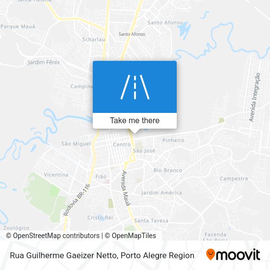 Rua Guilherme Gaeizer Netto map