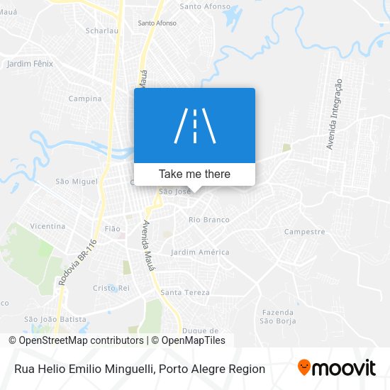 Rua Helio Emilio Minguelli map