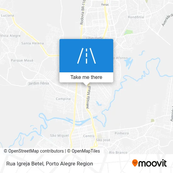 Rua Igreja Betel map