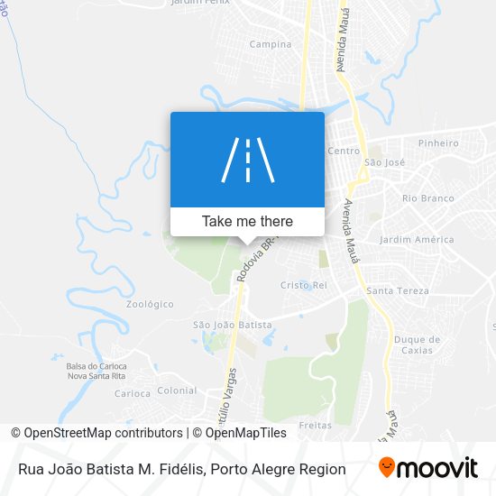 Rua João Batista M. Fidélis map
